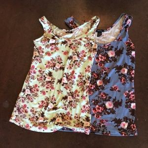 PRICE DROP 😊😊😊Two rue 21 tank tops lightly worn